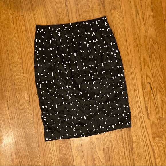 Jil Sander Textured Abstract Polka Dot Pencil Skirt Designer - Picture 12 of 13